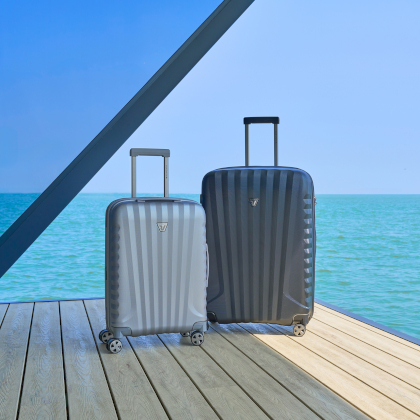 Kufr Uno Premium 3.0 černý M a stříbrný S